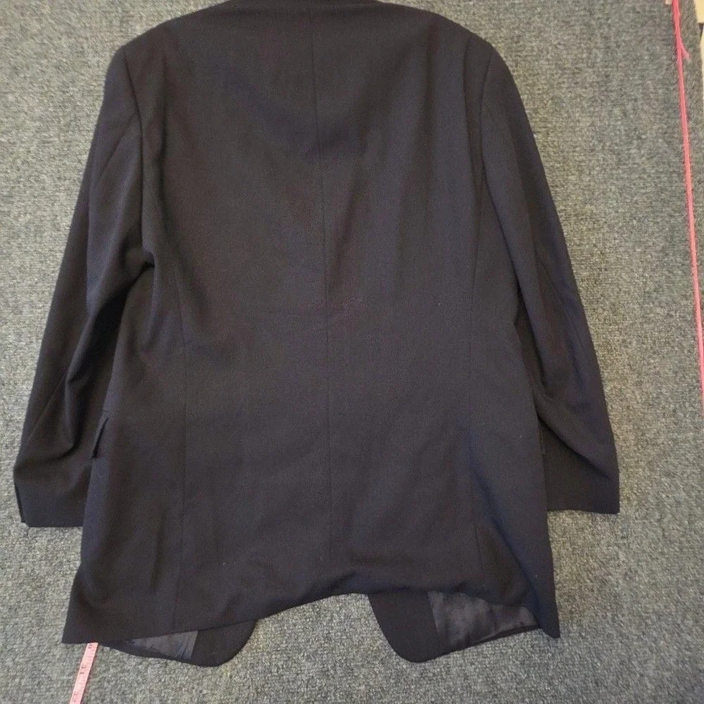 DKNY Suit Jacket Mens 38 Blue 100% Wool Canada Single Breasted Formal Business